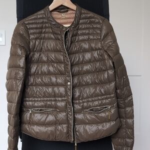Zara Shiny Brown Puffer Jacket